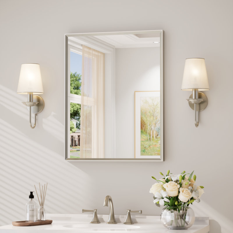 Wayfair Wall Mirror Bathroom Mirror Vanity Mirror Decorative Mirror Aluminum Framed Rectangle With Tempered Glass