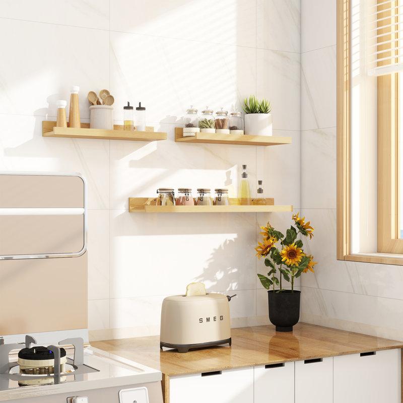 Wayfair Wall-Mounted Floating Shelves For Bedroom Living Room (Set Of 3)