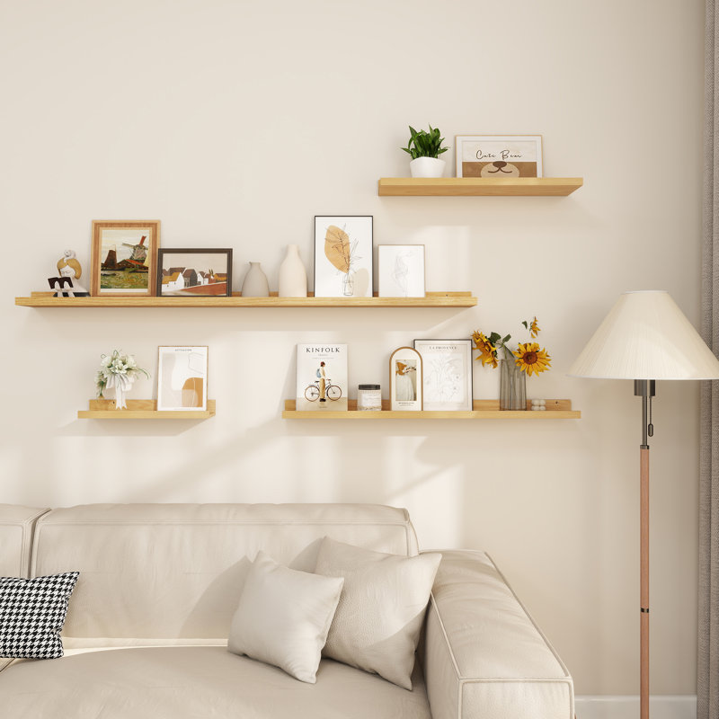 Wayfair Wall-Mounted Floating Shelves For Bedroom Living Room (Set Of 3)