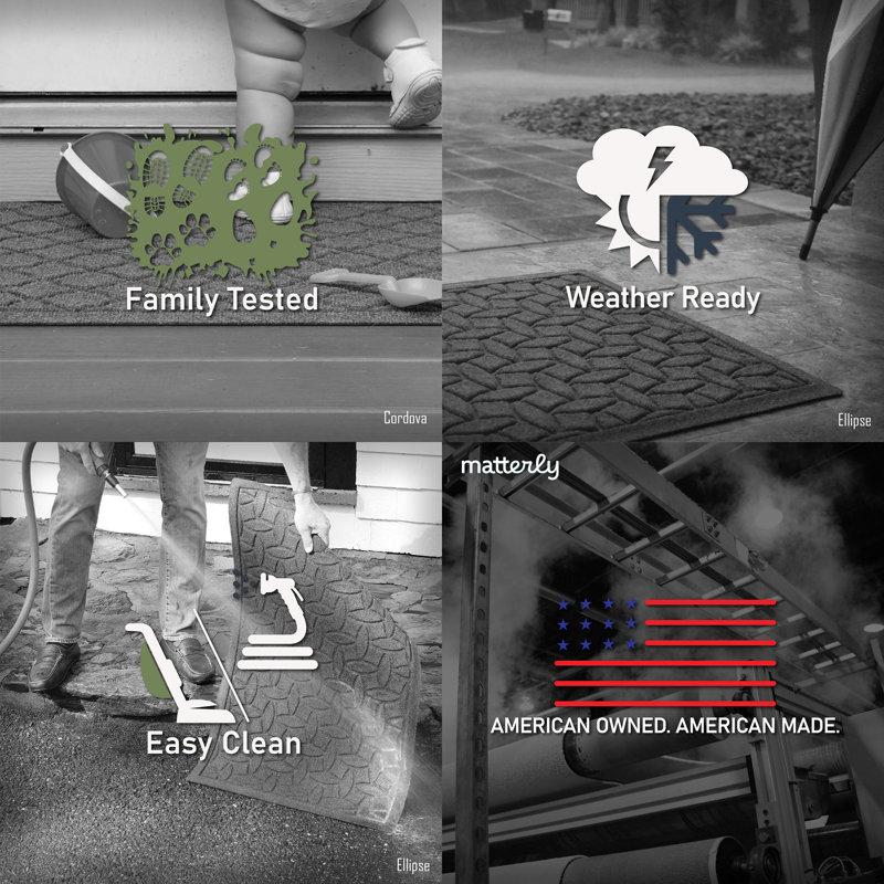 Wayfair WaterHog Boxwood 24 In. X 39 In. Half Round Indoor Outdoor Door Mat