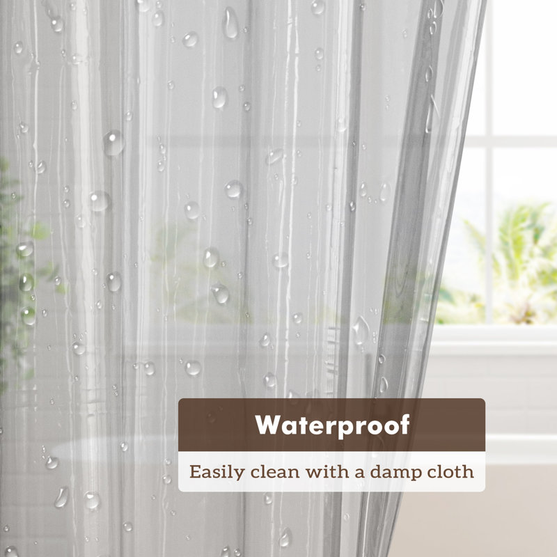Wayfair Waterproof Lightweight PEVA Single Shower Curtain Liner