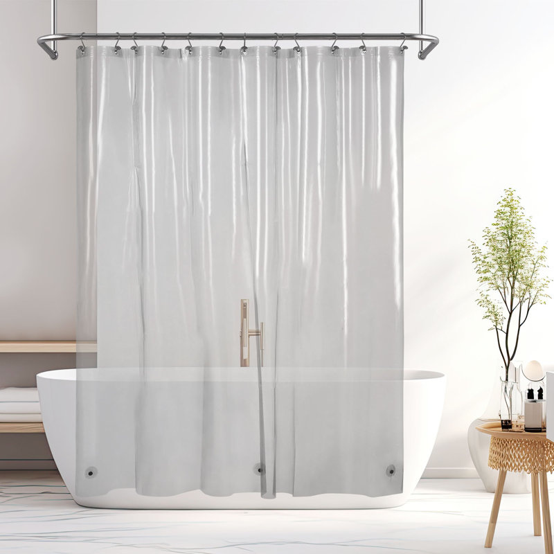 Wayfair Waterproof Lightweight PEVA Single Shower Curtain Liner