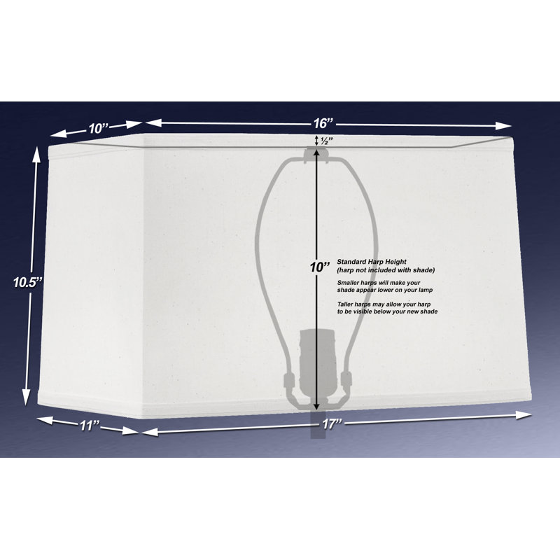 Wayfair 10.5'' H X 11'' W Linen Rectangle Lamp Shade