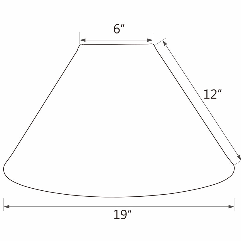 Wayfair 12'' H Textured Faux Linen Empire Lamp Shade