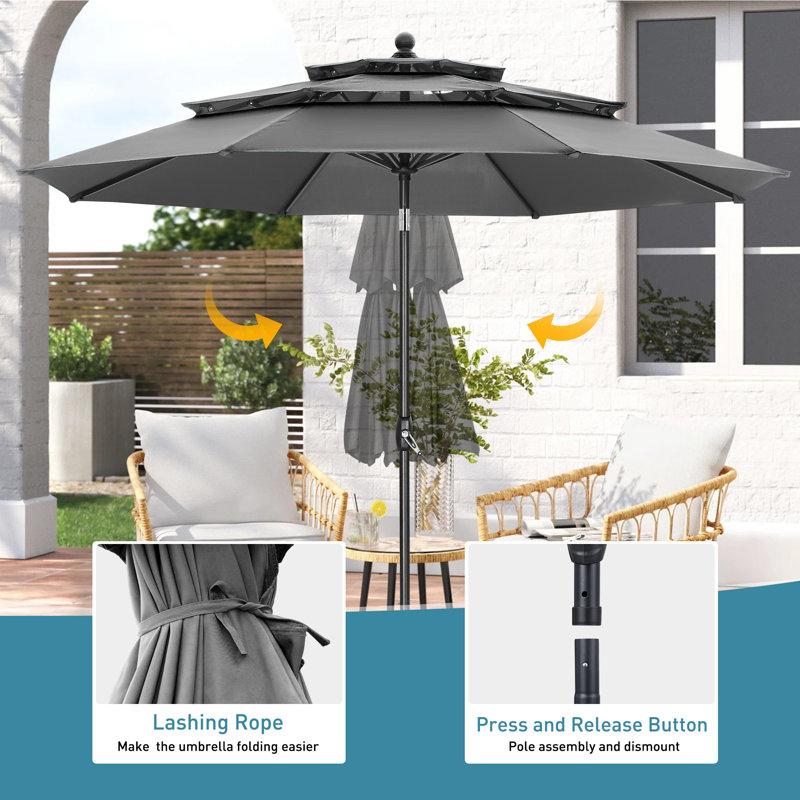 Wayfair 120'' Tilt Market Umbrella