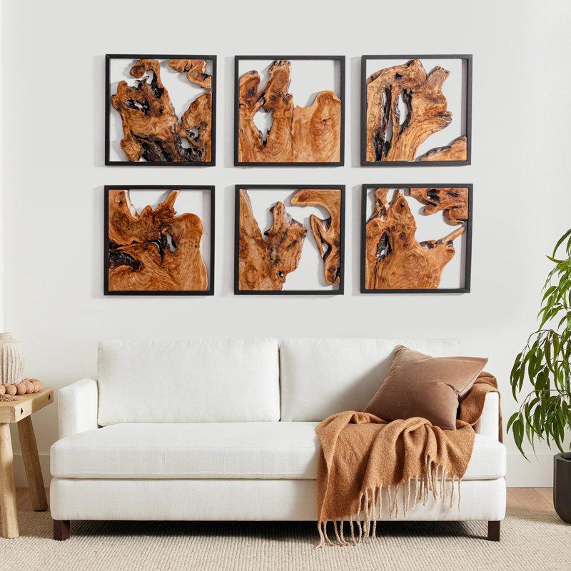 Wayfair 2 Pieces Rustic Cedar Wood Wall Decor