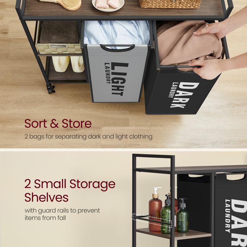 Wayfair 2 Removable With Shelves Laundry Hamper