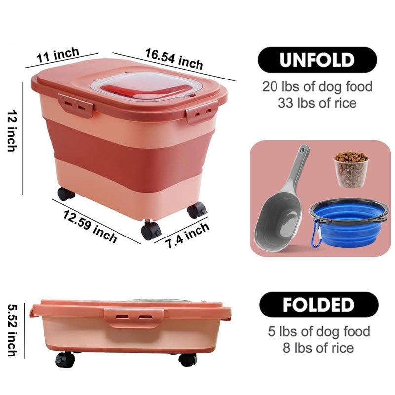 Wayfair 23 Lb. Plastic Food Storage Container