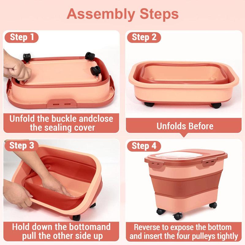 Wayfair 23 Lb. Plastic Food Storage Container