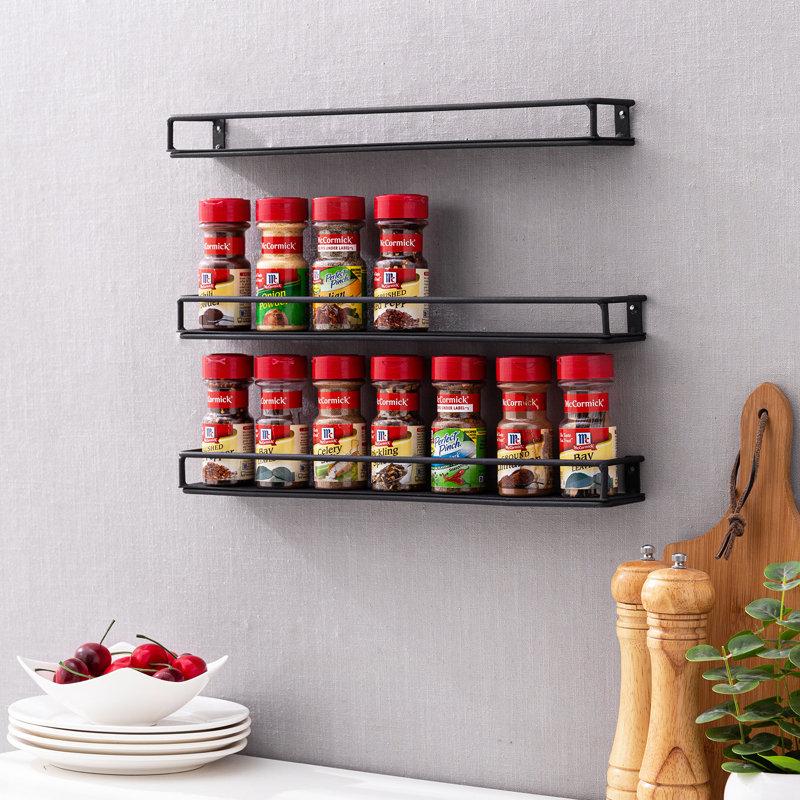 Wayfair 3 Piece Modern Matte Black Spice Rack