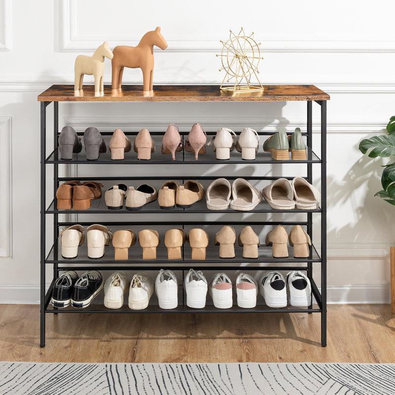Wayfair 39.4'' W 5 Tier 25 Pair Shoe Rack
