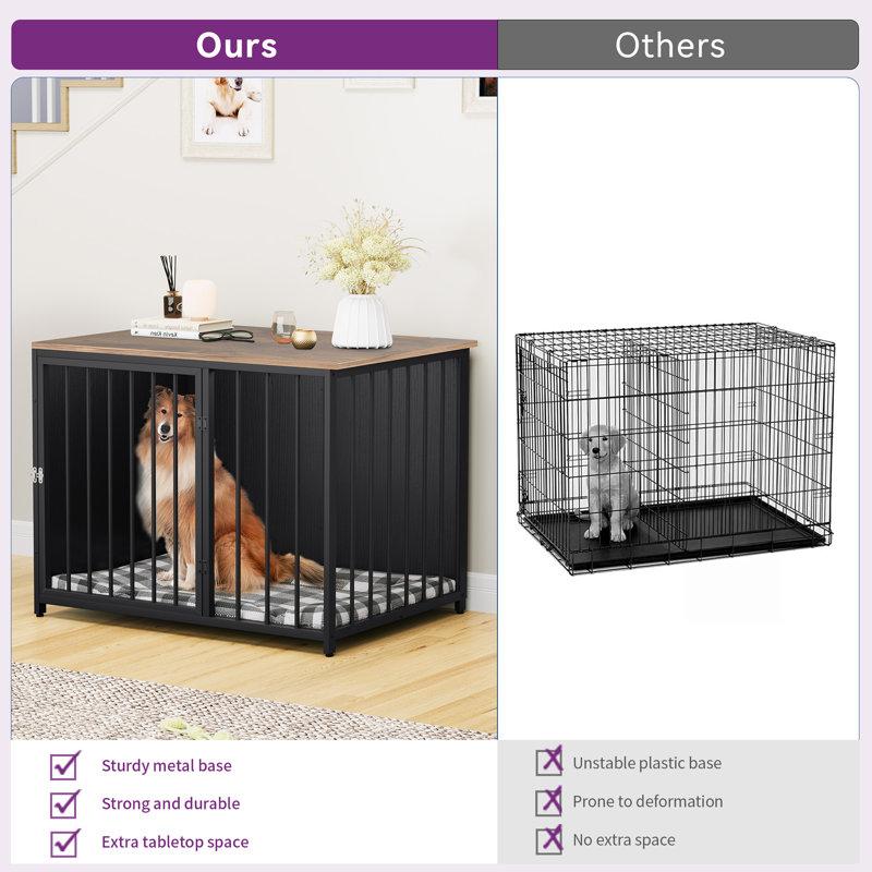 Wayfair 40"W Medium Dog Crate Furniture End Table