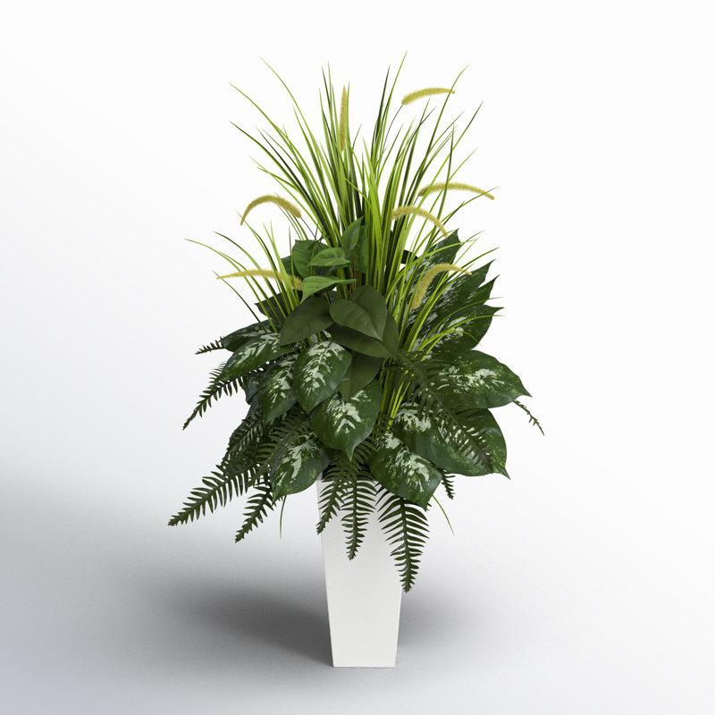 Wayfair 48'' Faux Fern Plant in Ceramic Planter