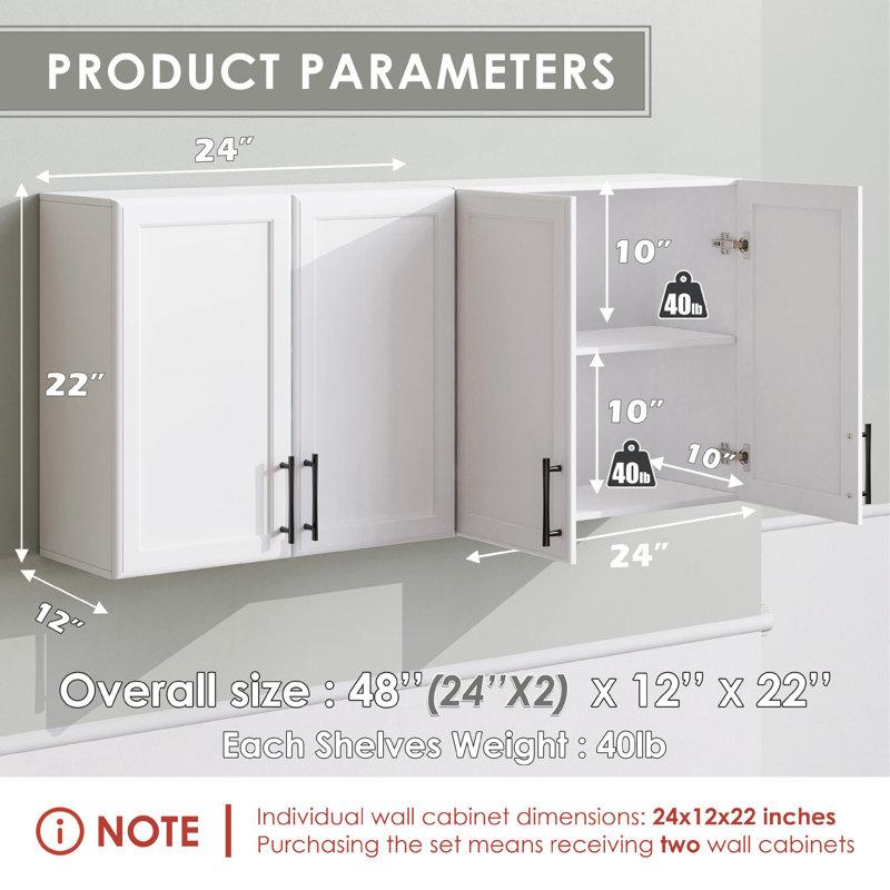 Wayfair 48"Kitchen Laundry Wall Amount Cabinet
