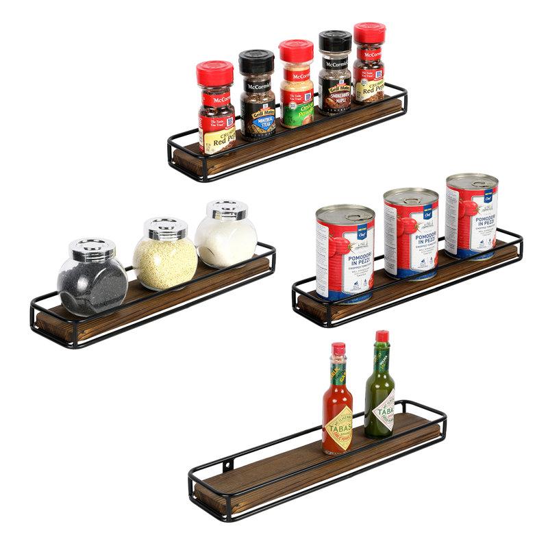 Wayfair 5 Jar Solid Wood Spice Rack (Set Of 4)