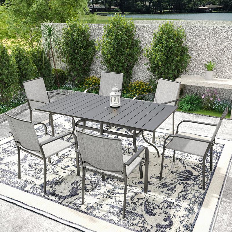 Wayfair 6 - Person Rectangular Outdoor Dining Set