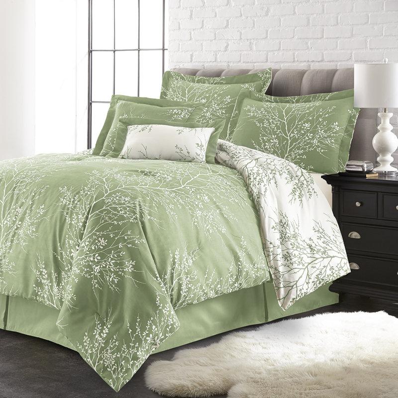 Wayfair 6-Piece Foliage Reversible Comforter Set