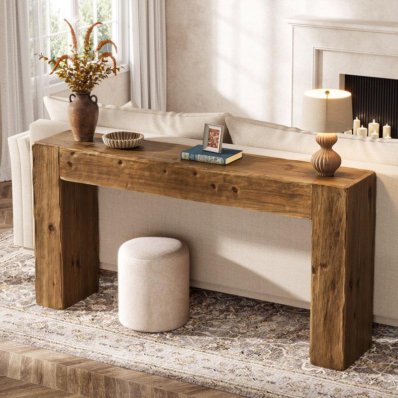 Wayfair 63-Inch Solid Wood Console Table