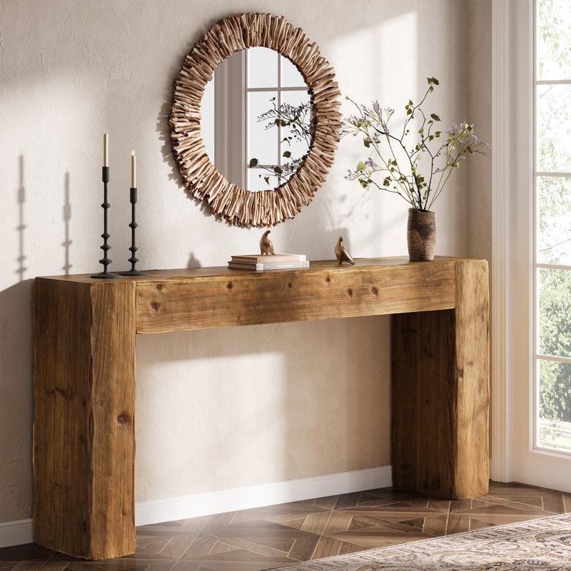 Wayfair 63-Inch Solid Wood Console Table