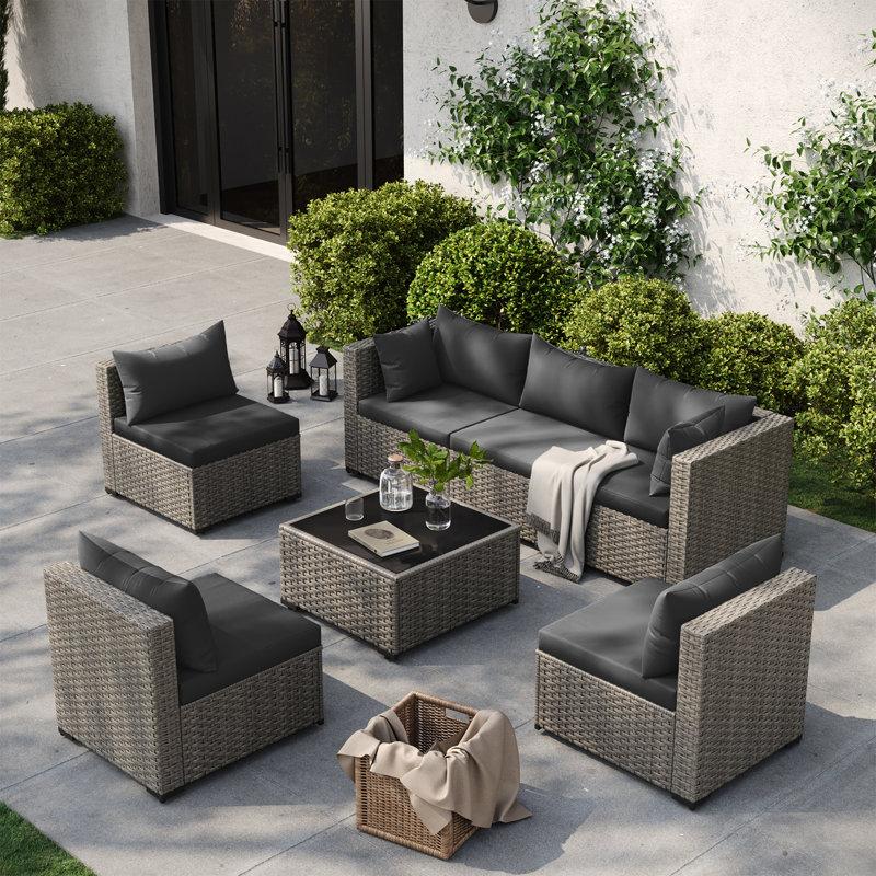 Wayfair 7 Pieces Patio Conversation Set