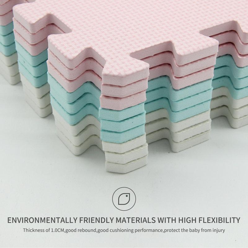 Wayfair 71'' L Interlocking Foam Playmat (Set Of 18)