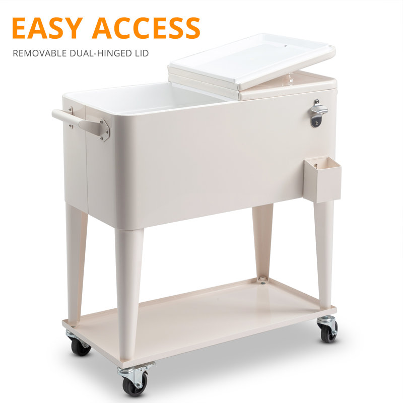 Wayfair 80 Qt. Outdoor Rolling Cooler Cart