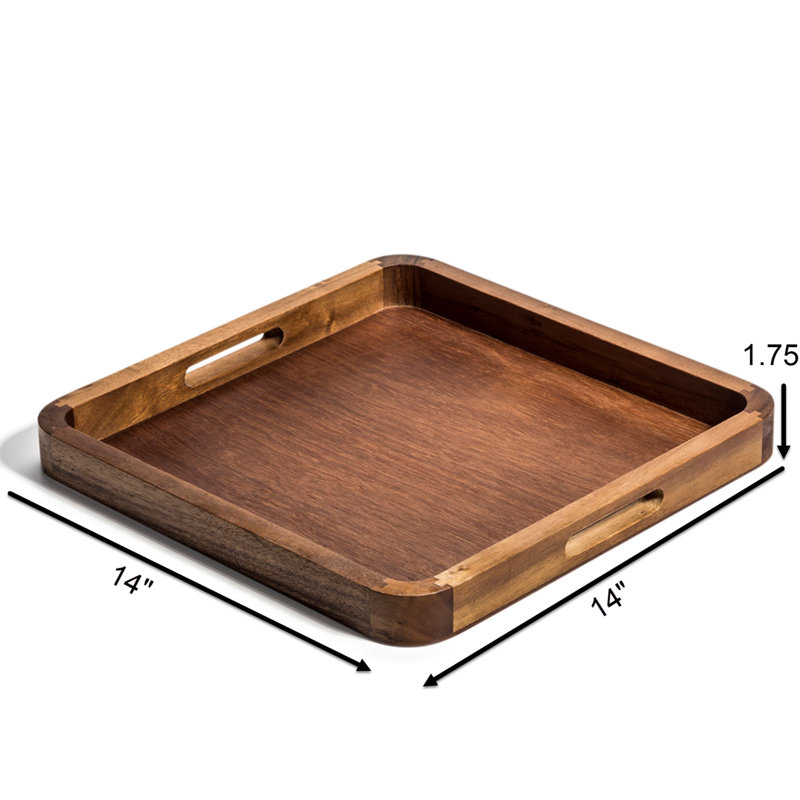 Wayfair Acacia Wood Square Serving Tray