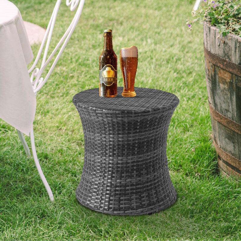 Wayfair Aghilas Wicker Side Table