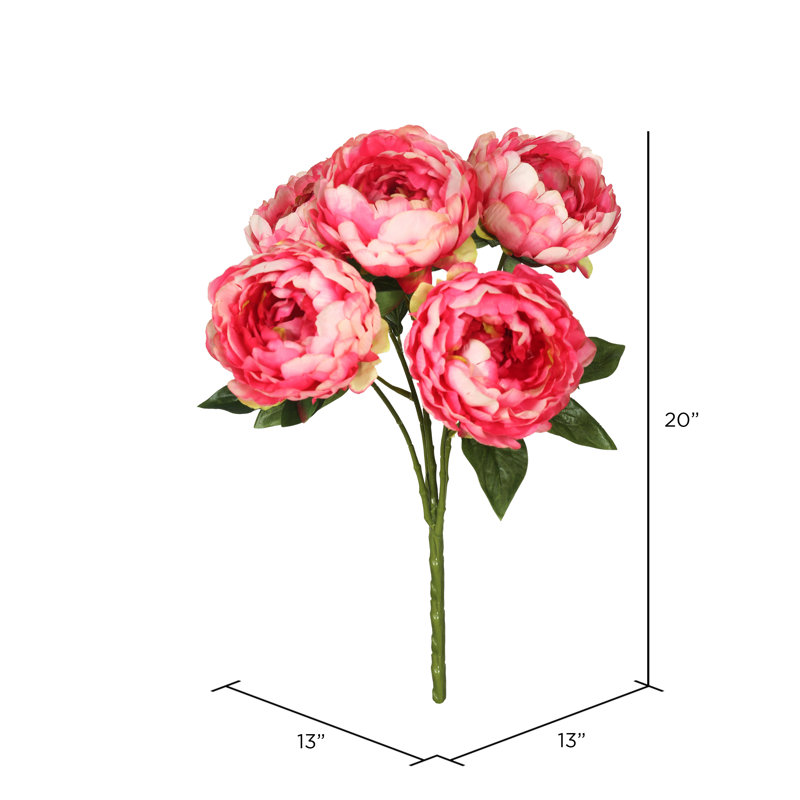 Wayfair Alani 20" Artificial Peony Bunch