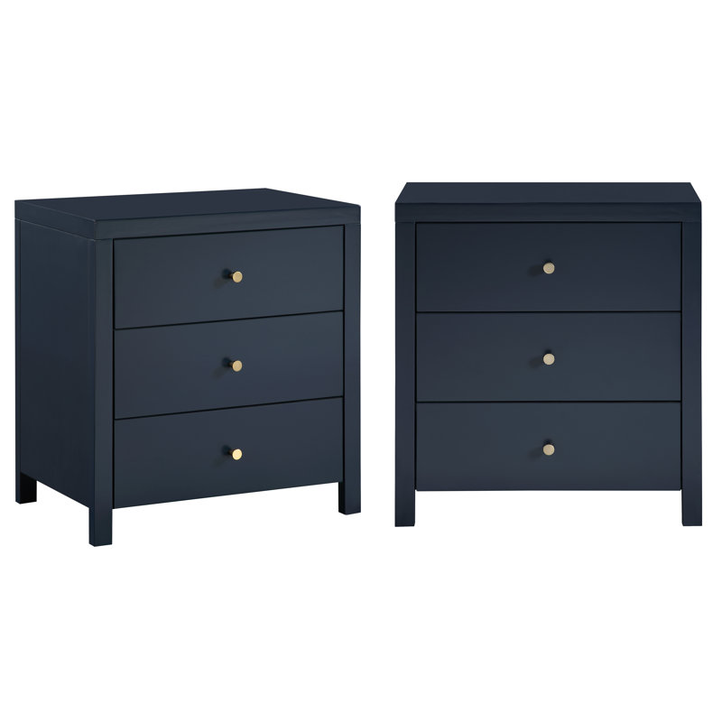 Wayfair Alaynie 3-drawer Nightstand - Set of 2