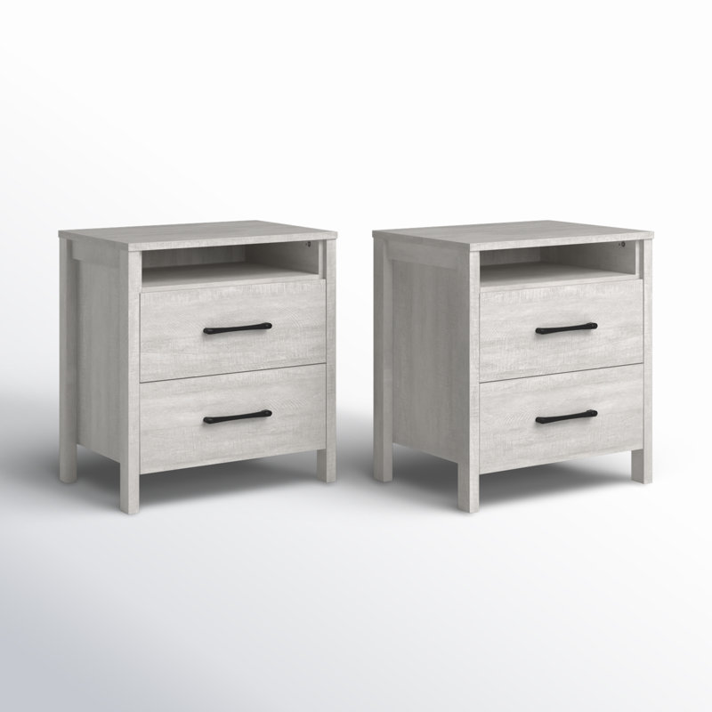 Wayfair Allysyn 22.7" 2 Drawer Nightstand