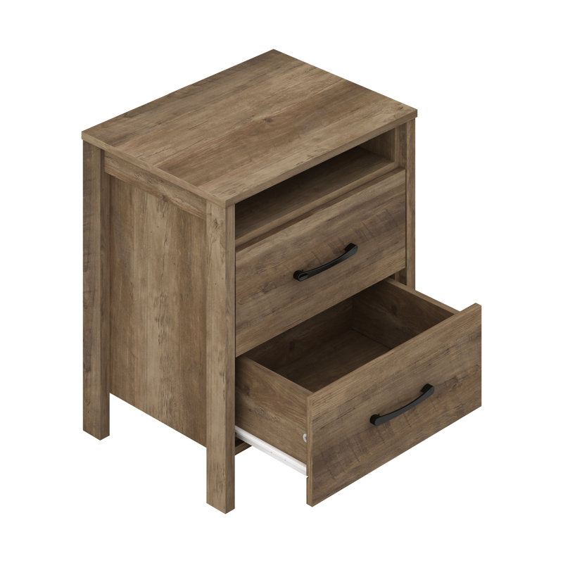 Wayfair Allysyn 22.7" 2 Drawer Nightstand