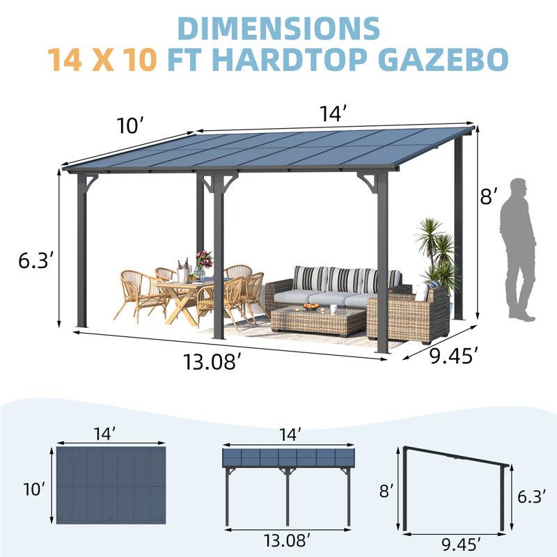 Wayfair Aluminum Pergola With Canopy