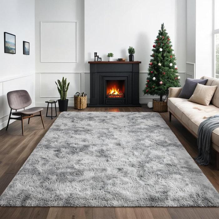 Wayfair Antonije Tie Dye Shag Area Rug In Gray