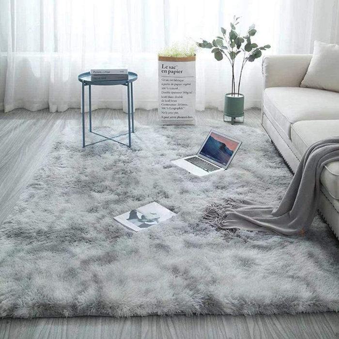 Wayfair Antonije Tie Dye Shag Area Rug In Gray