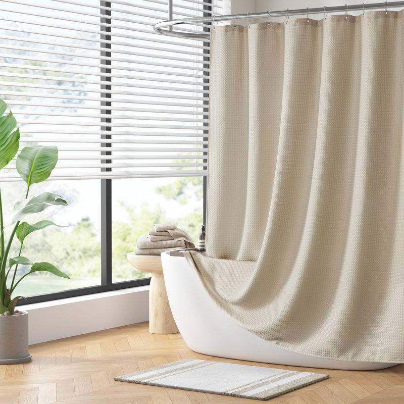 Wayfair Arbor Waffle Shower Curtain