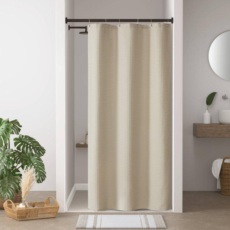 Wayfair Arbor Waffle Shower Curtain