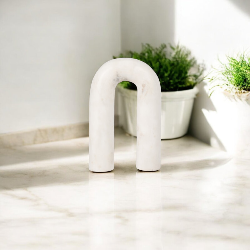 Wayfair Arched Marble Horseshoe Sculpture Decor