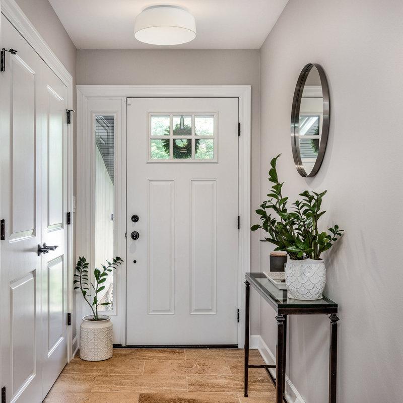 Wayfair Armande Linen LED Flush Mount