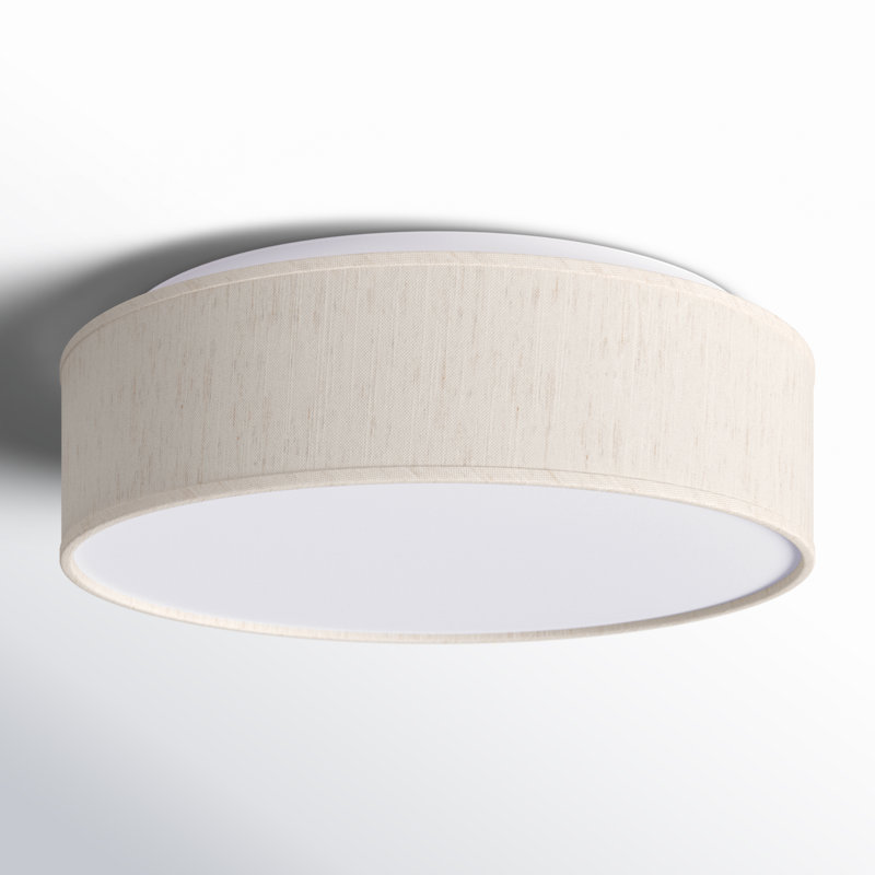 Wayfair Armande Linen LED Flush Mount