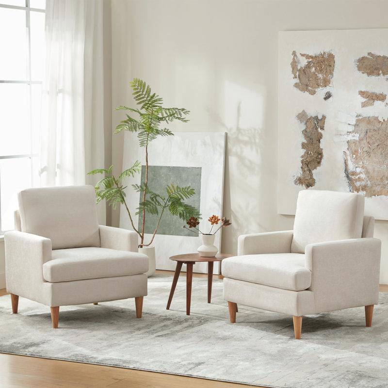 Wayfair Armchair With Solid Wood Legs