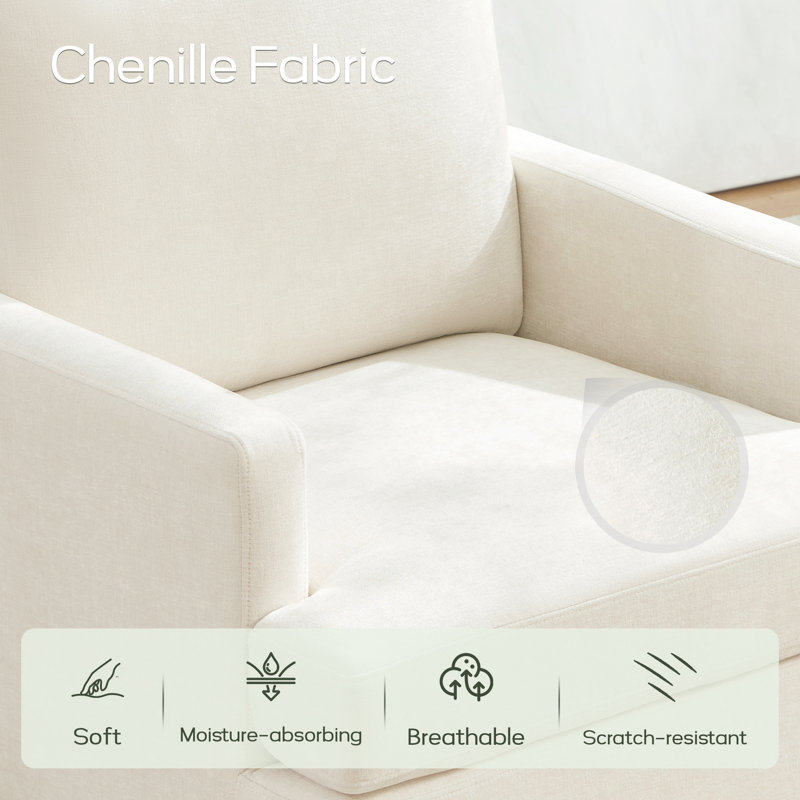 Wayfair Armchair With Solid Wood Legs