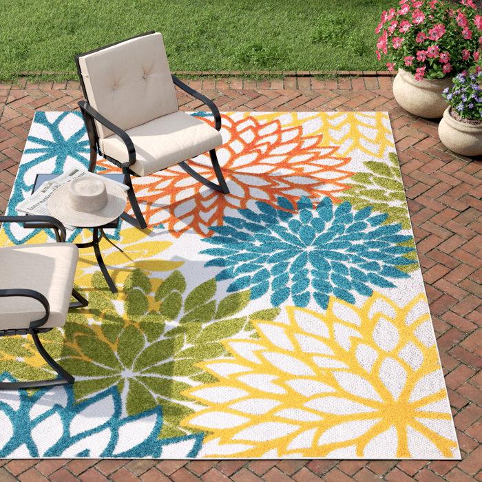Wayfair Armone Floral Indoor / Outdoor Rug