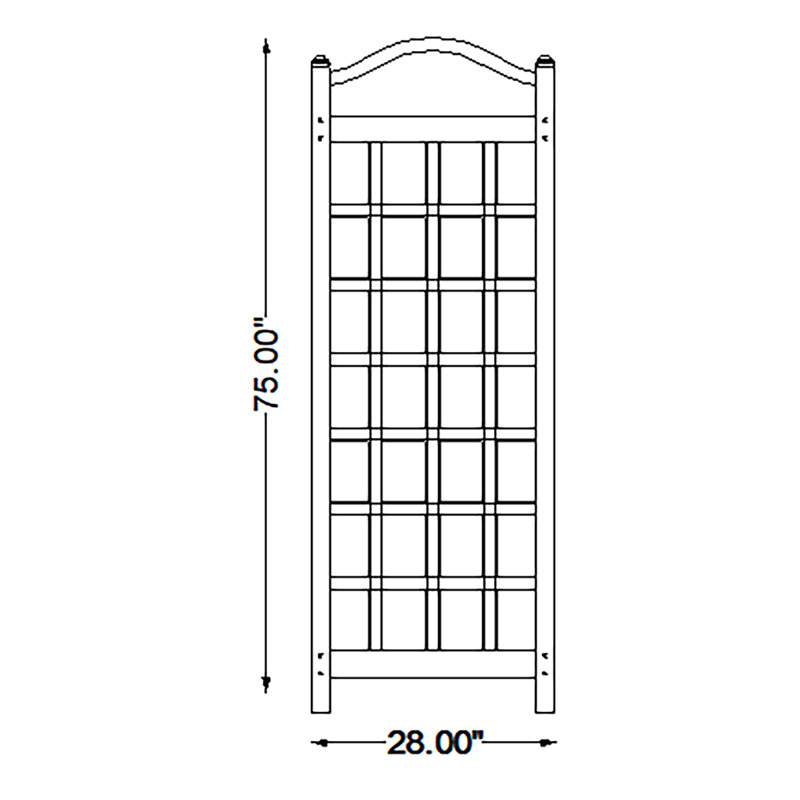Wayfair Arrya 76'' H X 28'' W Vinyl Trellis