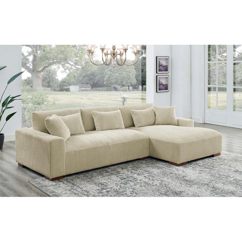 Wayfair Asyiah 2 - Piece Upholstered Sectional