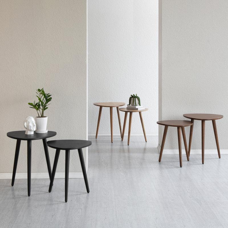 Wayfair Baird Solid Wood 3-Leg End Table