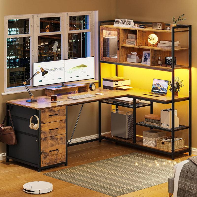 Wayfair Barbarino L-Shaped Computer Desk