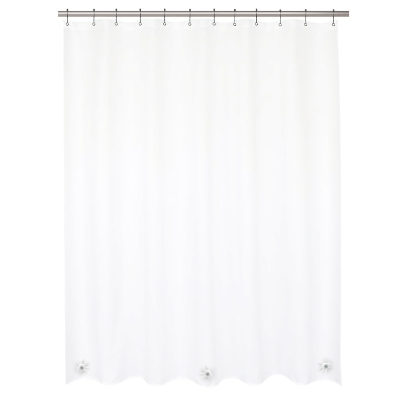 Wayfair Wayfair Basics® Microban Protected PEVA Solid Color Single Shower Curtain Liner