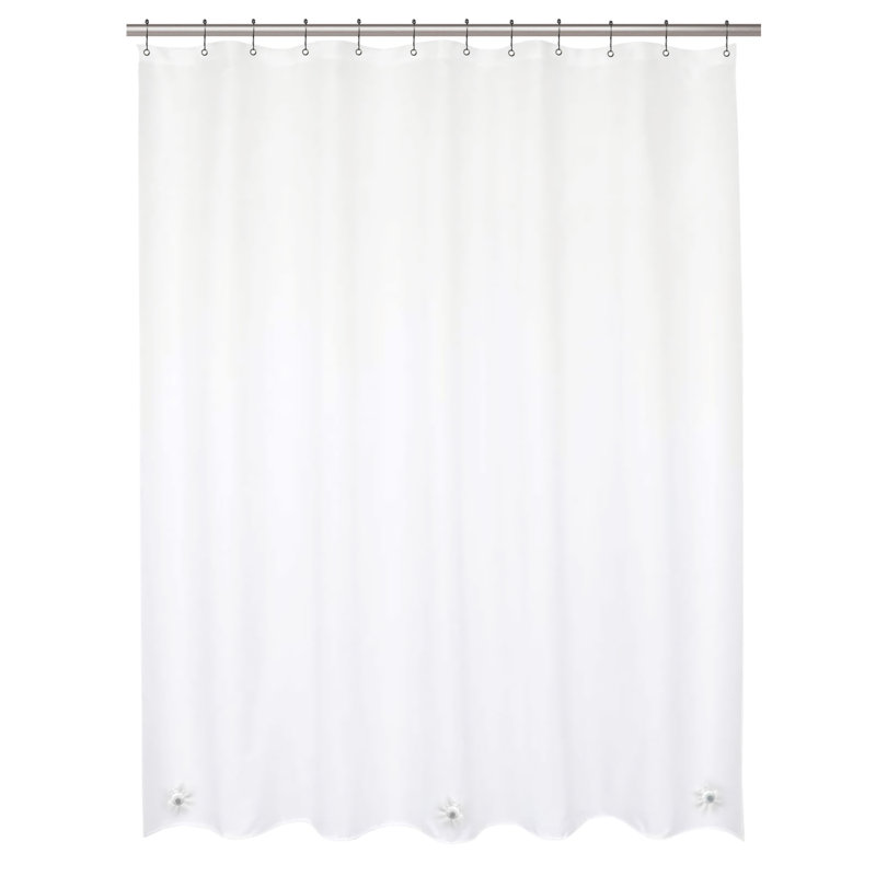 Wayfair Wayfair Basics® Microban Protected PEVA Solid Color Single Shower Curtain Liner