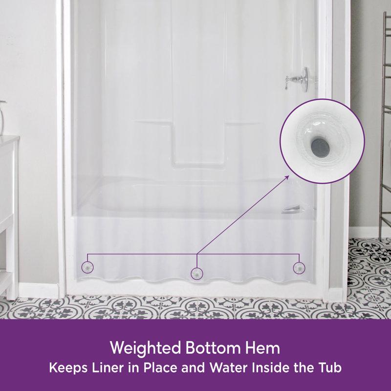 Wayfair Wayfair Basics® PEVA Solid Color Single Shower Liner